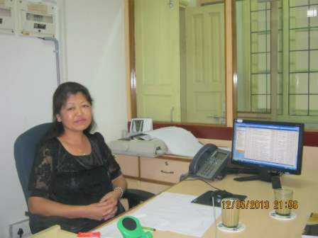 Vijaya Bank Manager Jenny Dimlianching tu zihziah